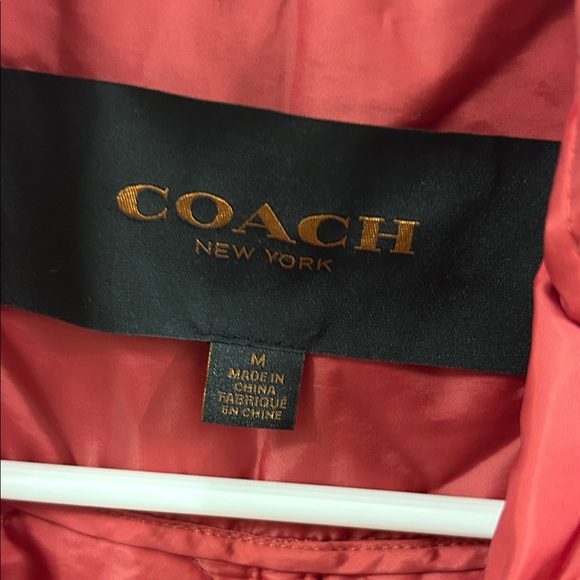 Coach Vibrant Red Satin Outerwear - Picture 2 of 3